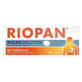 RIOPAN Maagtabletten Kauwtabletten, 50 stuks