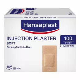 HANSAPLAST Zachte injectiepleisterstrips 19x40 mm, 100 stuks