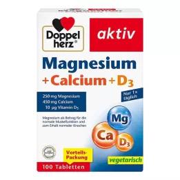 DOPPELHERZ Magnesium+Calcium+D3 tabletten, 100 stuks
