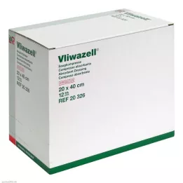 VLIWAZELL Absorberende kompressen steriel 20x40 cm, 12 stuks