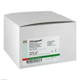 VLIWAZELL Absorberende kompressen niet-steriel 10x10 cm, 100 stuks