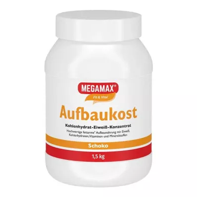 Bezorgservice uit Duitsland - MEGAMAX Food Chocolate Powder bouwen, 1,5 kg