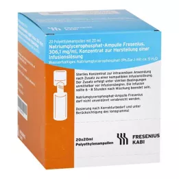 NATRIUMGLYCEROPHOSPHAT Ampul-infusieoplossing concentraat, 20X20 ml