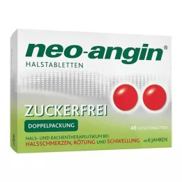 NEO-ANGIN Suikervrije keelpastilles, 48 stuks