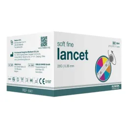 Klinion Soft fijne kleurlancetten 28 G, 210 st