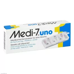 MEDI 7 uno medicijndispenser voor 7 dagen wit, 1 st