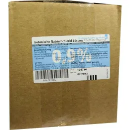Zoutoplossing 0,9% plastic fles, 10X100 ml