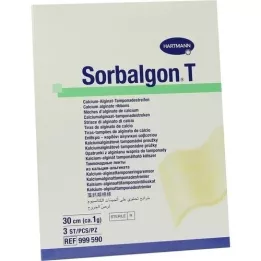 SORBALGON t tamponade strepen 1 g/30 cm, 3 st