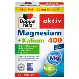 DOPPELHERZ Magnesium+Kalium Tabletten, 30 stuks