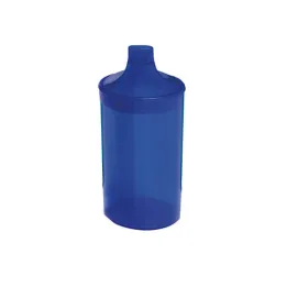 Drinkbeker met 2 deksels blauw, 1 st