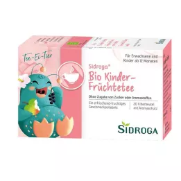SIDROGA Biologische fruittheefilterzakjes voor kinderen, 20X1.5 g