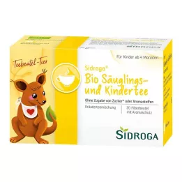 SIDROGA Biologische theefilterzakjes voor babys en kinderen, 20X1.3 g