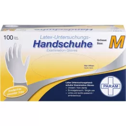 HANDSCHUHE Wegwerp latex poedervrij M, 100 stuks