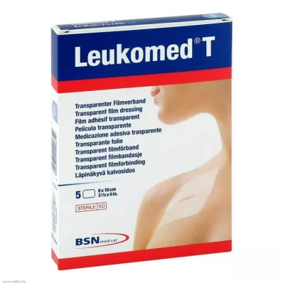 LEUKOMED transparante steriele pleister 8x10 cm, 5 stuks
