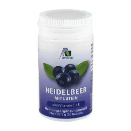 HEIDELBEER KAPSELN+luteïne+C+E, 60 st