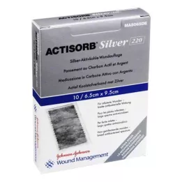 ACTISORB 220 Silver 6,5x9,5 cm kompres, 10 st
