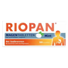 RIOPAN Magen Tabletten Mint 800 mg kauwtabletten, 100 stuks