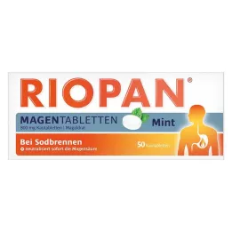 RIOPAN Magen Tabletten Mint 800 mg kauwtabletten, 50 stuks
