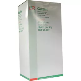 GAZIN Gaaskompres 10x10 cm steriel 12-laags, 5X20 st