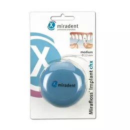 Miradent Mirafloss Implantaat Chx Medium Turquoise, 50x15 cm