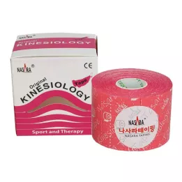 NASARA Kinesiotape 5 cmx5 m roze, 1 stuk