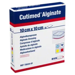 Cutimed Alginaat Alginaatkompressen 10x10cm, 10 st