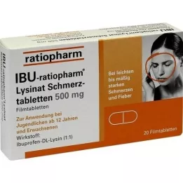 IBU-RATIOPHARM Lysinat Pain -Fold. 500 mg, 20 st