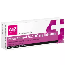 PARACETAMOL AbZ 500 mg tabletten, 20 stuks