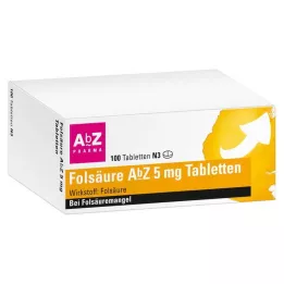 FOLSÄURE AbZ 5 mg tabletten, 100 stuks