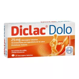DICLAC Dolo 25 mg omhulde tabletten, 20 stuks