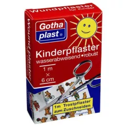 GOTHAPLAST Kinderpleister 6 cmx1 m, 1 st