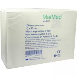 VLIESKOMPRESSEN 10x20 cm niet-steriel 6-laags, 100 stuks
