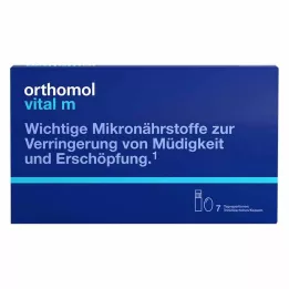 ORTHOMOL Vital M drinkfles/capsule combopack, 7 stuks