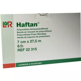 HAFTAN Schuimverband 7 cm x 27,5 m, 6 stuks