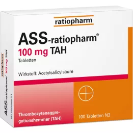 ASS-ratiopharm 100 mg TAH tabletten, 100 stuks