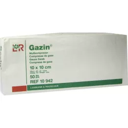 GAZIN Gaaskompres 10x10 cm niet-steriel 32-voudig operatie, 50 st