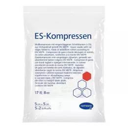 ES-KOMPRESSEN steriel 5x5 cm 8-weg, 5X2 st