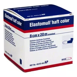 ELASTOMULL haft color 8 cmx20 m bevestigingstape blauw, 1 stuk