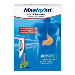 MAALOXAN 25 mVal suspensie, 20X10 ml