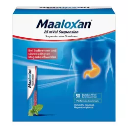 MAALOXAN 25 mVal suspensie, 50X10 ml