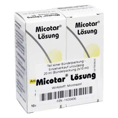 MICOTAR Oplossing, 20 ml MICOTAR Oplossing, 20 ml
