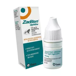 ZADITEN oogdruppels 0,25 mg/ml, 1X5 ml