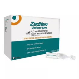 ZADITEN ophtha sine 0,25 mg/ml oogdruppels enkele dosis, 50 stuks