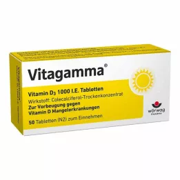 VITAGAMMA Vitamine D3 1.000 IE tabletten, 50 stuks