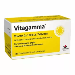 VITAGAMMA Vitamine D3 1.000 IE tabletten, 100 stuks