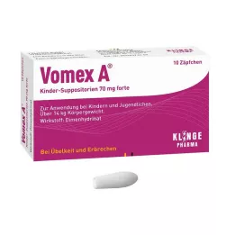 VOMEX A Kinderzetpillen 70 mg forte, 10 stuks
