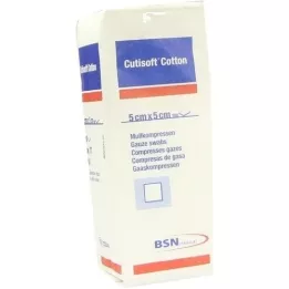 CUTISOFT Katoen gecomprimeerd 5x5 cm, 100 stuks