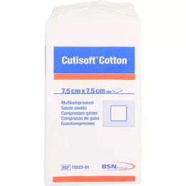 CUTISOFT Cotton Kommpr. 7.5x7,5 cm Unteril, 100 st