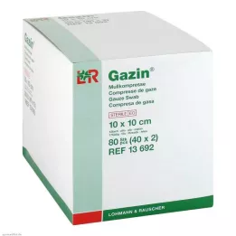 GAZIN Gaaskompres 10x10 cm steriel 12-laags, 40X2 st