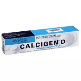 CALCIGEN D 600 mg/400 I.E. bruistabletten, 20 stuks